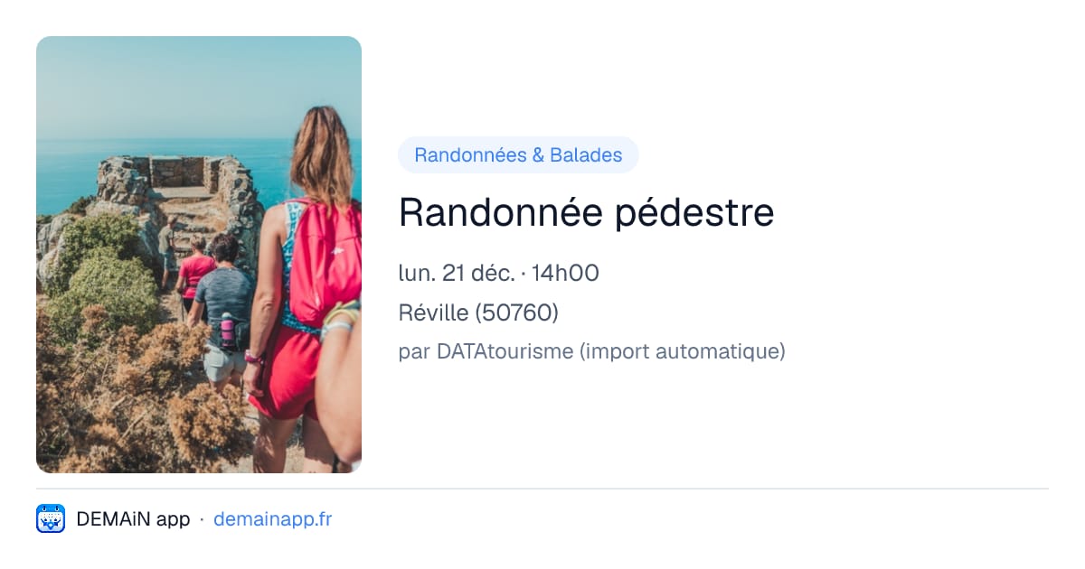 Randonnée pédestre — Réville