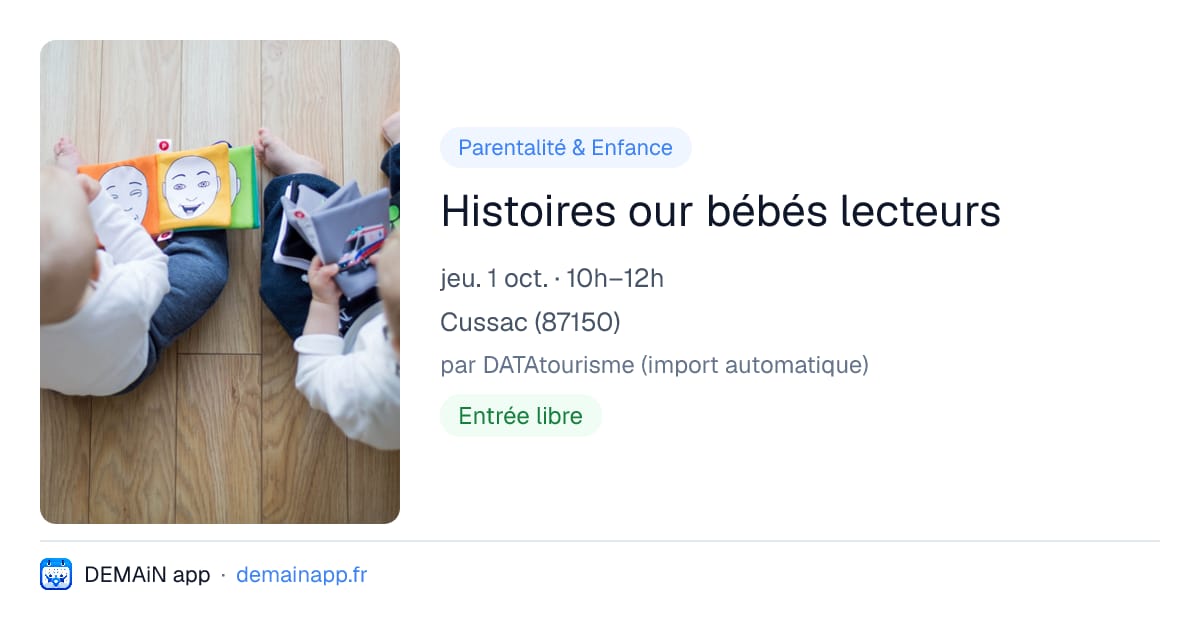 Histoires our bébés lecteurs — Cussac