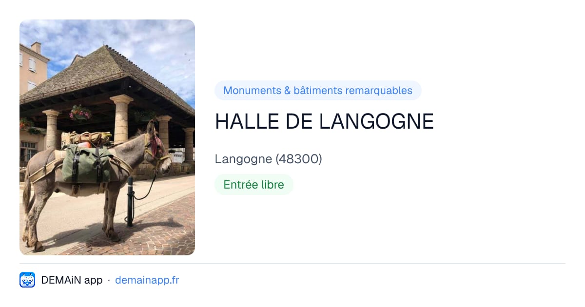 HALLE DE LANGOGNE — Langogne