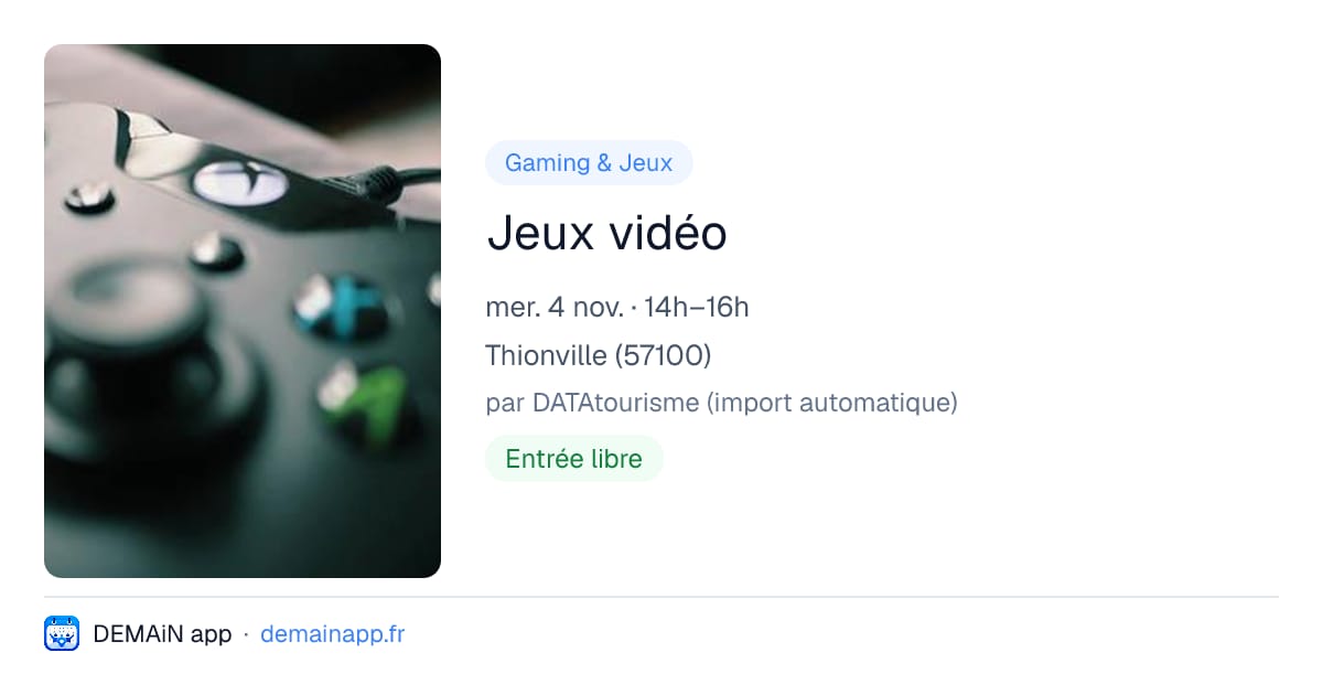 Jeux vidéo — Thionville