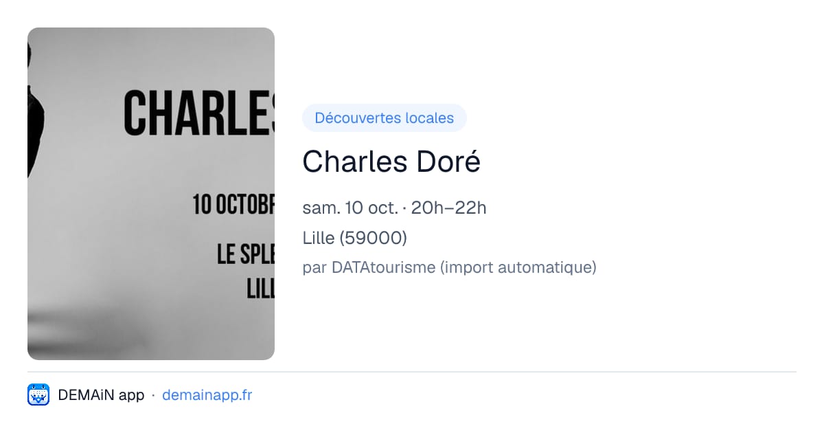 Charles Doré — Lille