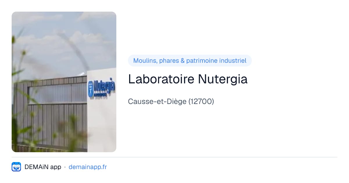 Laboratoire Nutergia — Causse-et-Diège