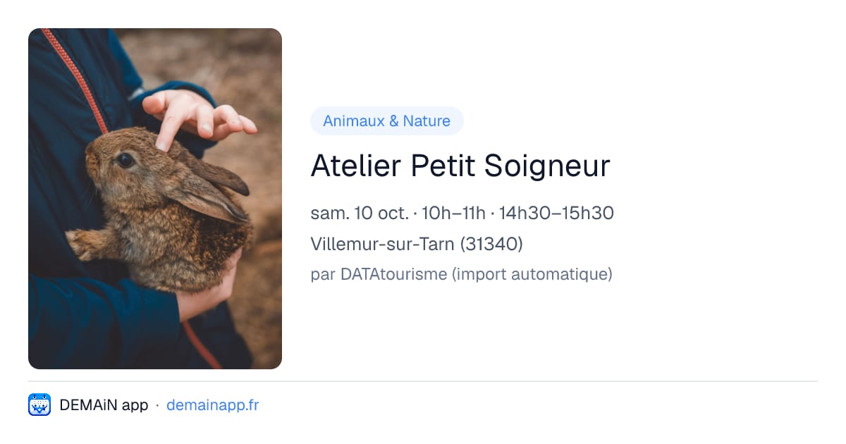 Atelier Petit Soigneur — Villemur-sur-Tarn