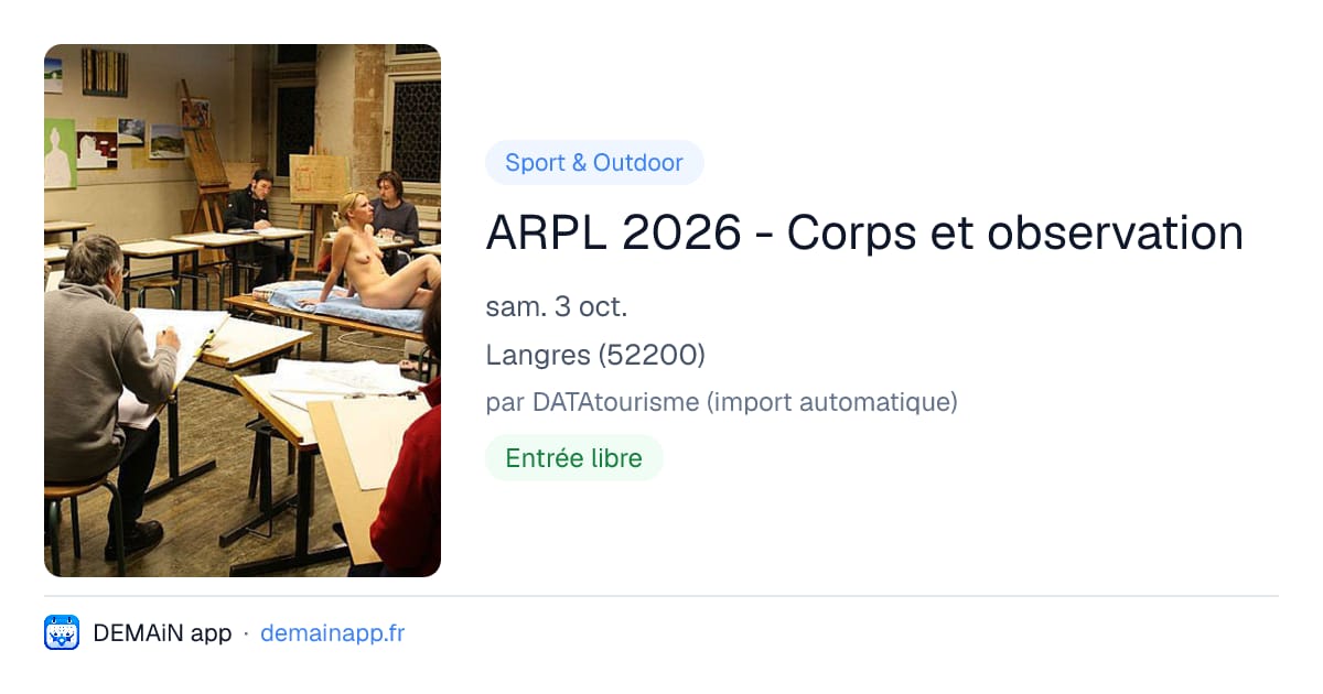 ARPL 2026 - Corps et observation — Langres