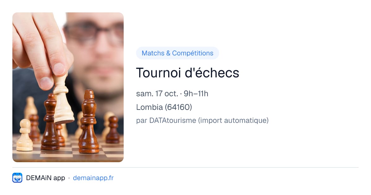 Tournoi d'échecs — Lombia
