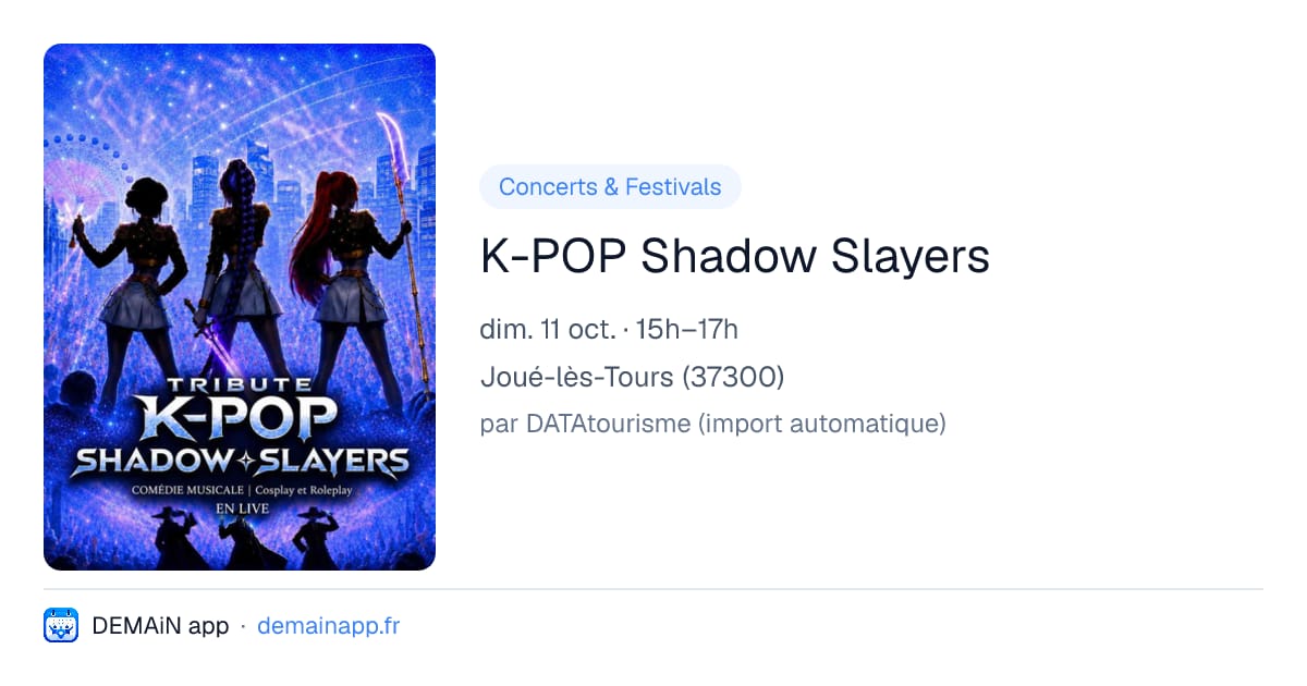 K-POP Shadow Slayers — Joué-lès-Tours