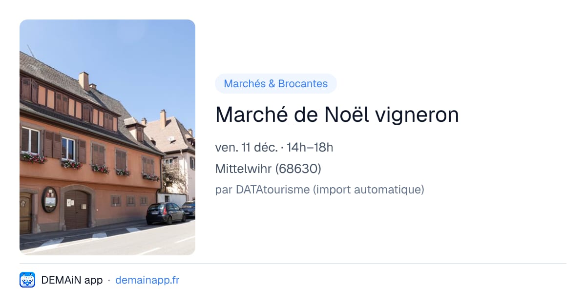 Marché de Noël vigneron — Mittelwihr