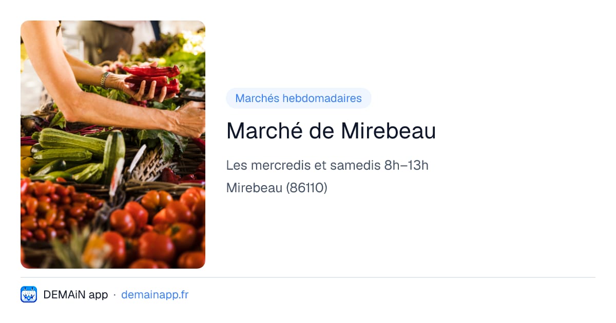 Marché de Mirebeau — Mirebeau