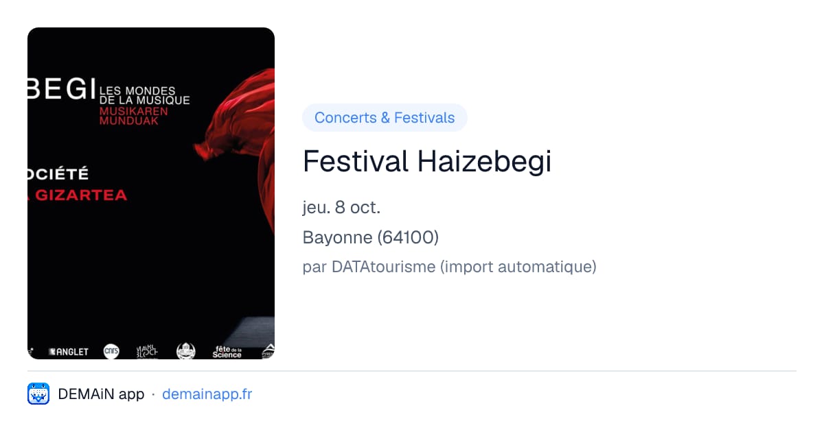Festival Haizebegi — Bayonne