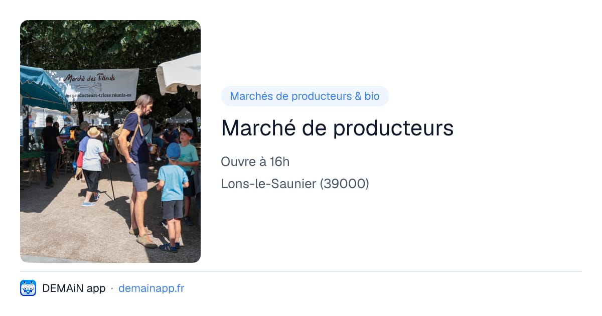 Marché de producteurs — Lons-le-Saunier