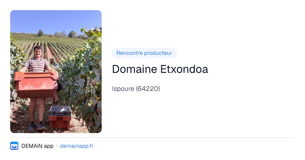 Domaine Etxondoa — Ispoure