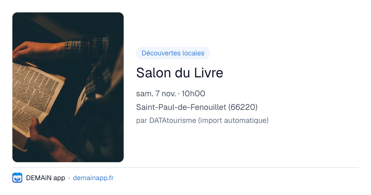 Salon du Livre — Saint-Paul-de-Fenouillet