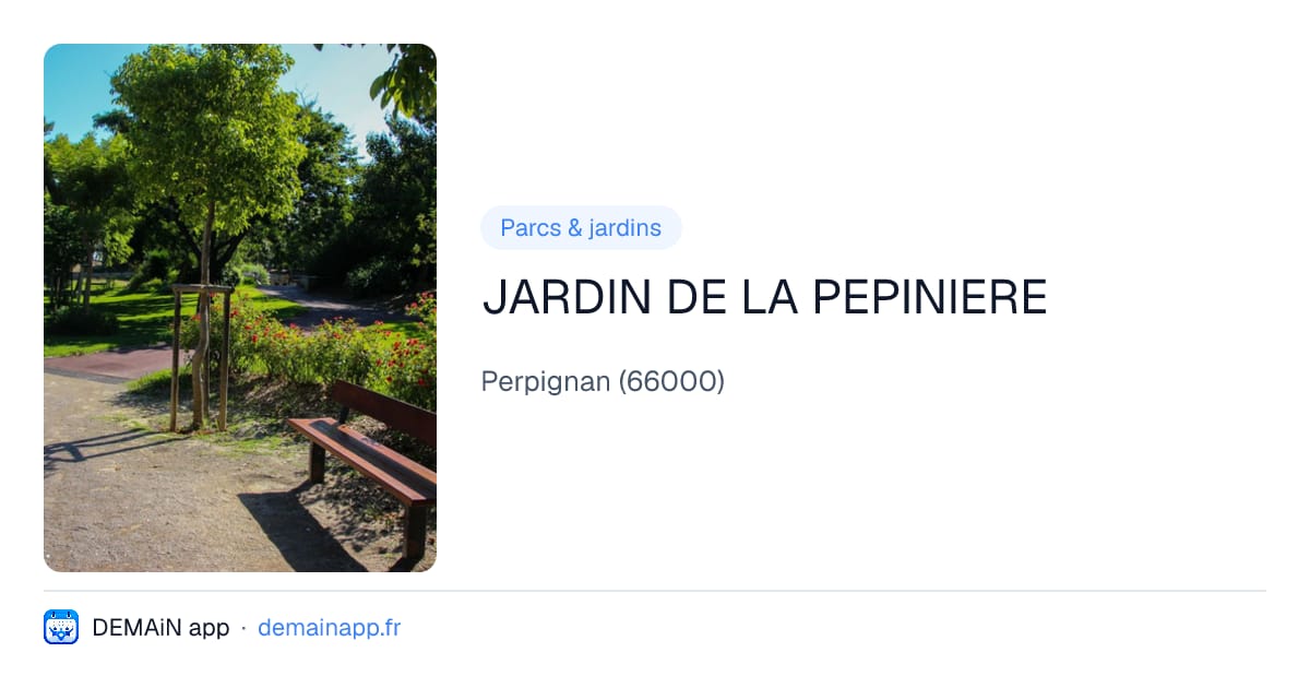 JARDIN DE LA PEPINIERE — Perpignan