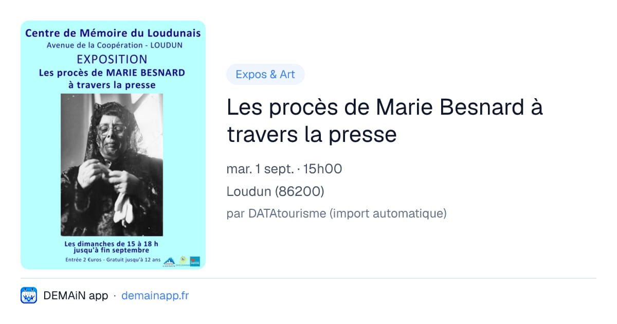 Les procès de Marie Besnard à travers la presse — Loudun