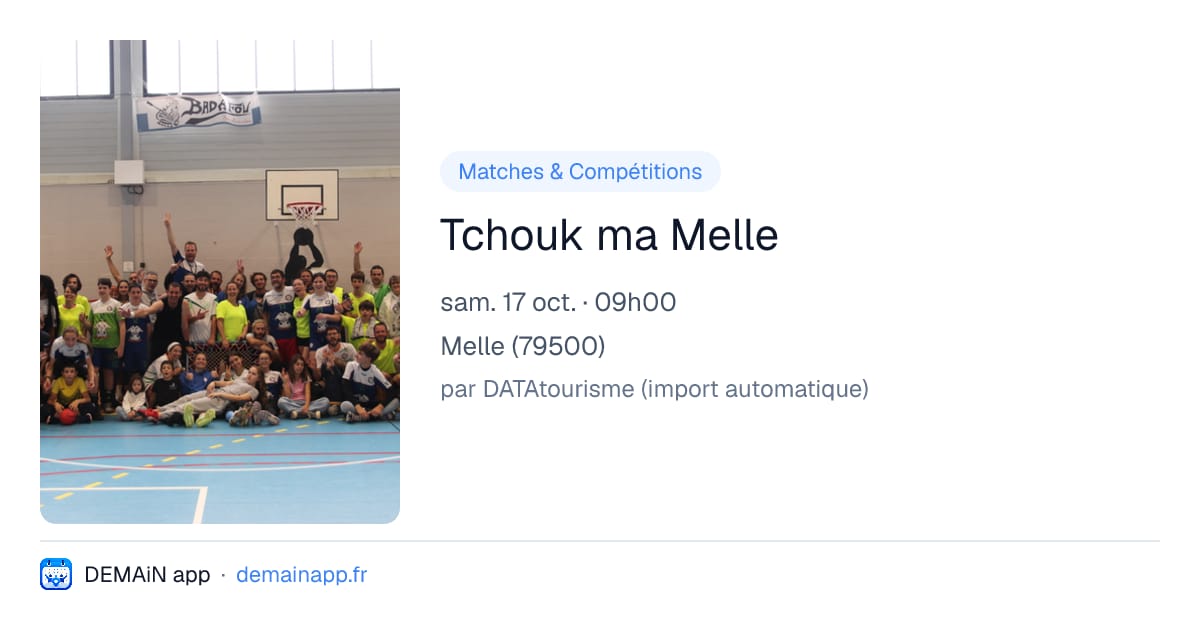 Tchouk ma Melle — Melle