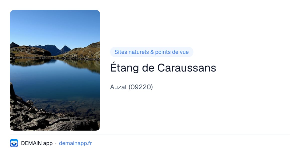 Étang de Caraussans — Auzat