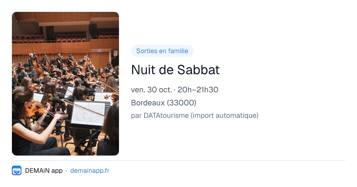Nuit de Sabbat — Bordeaux