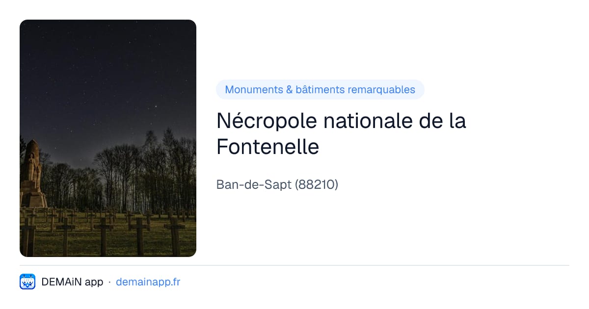 Nécropole nationale de la Fontenelle — Ban-de-Sapt