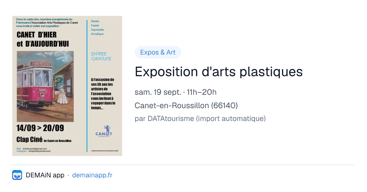 Exposition d'arts plastiques — Canet-en-Roussillon