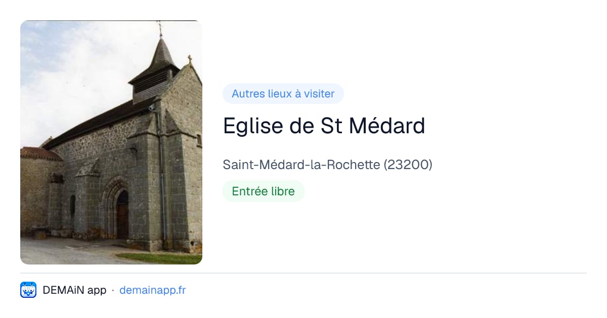Eglise de St Médard — Saint-Médard-la-Rochette