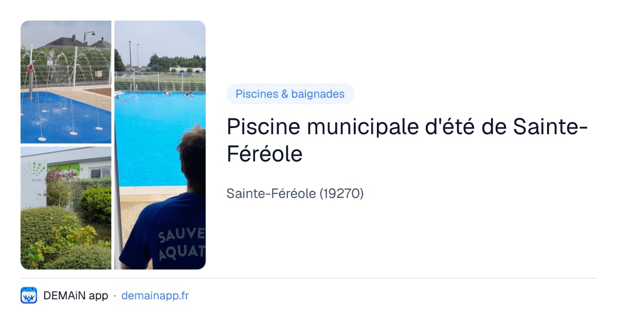 Piscine municipale d'été de Sainte-Féréole — Sainte-Féréole