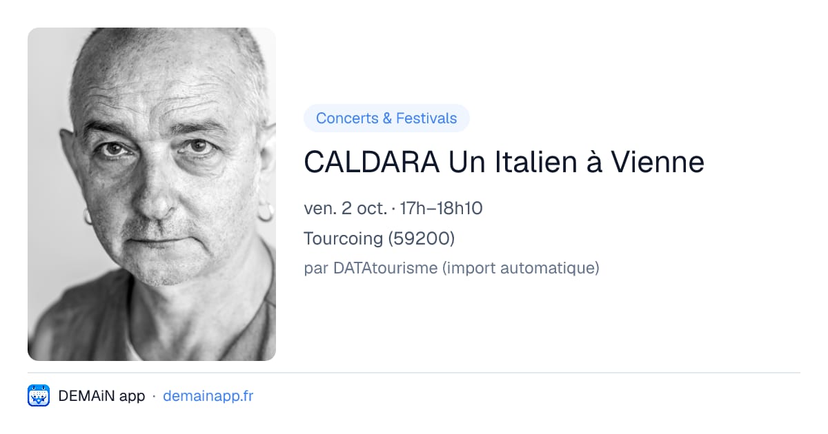 CALDARA Un Italien à Vienne — Tourcoing
