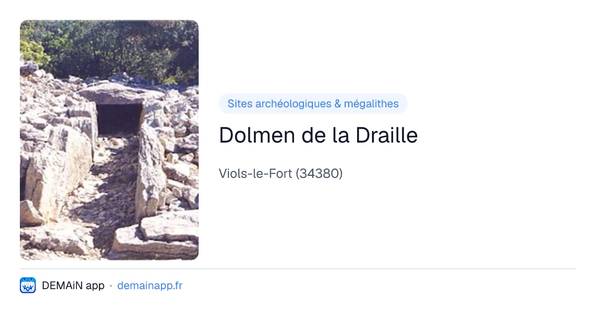 Dolmen de la Draille — Viols-le-Fort