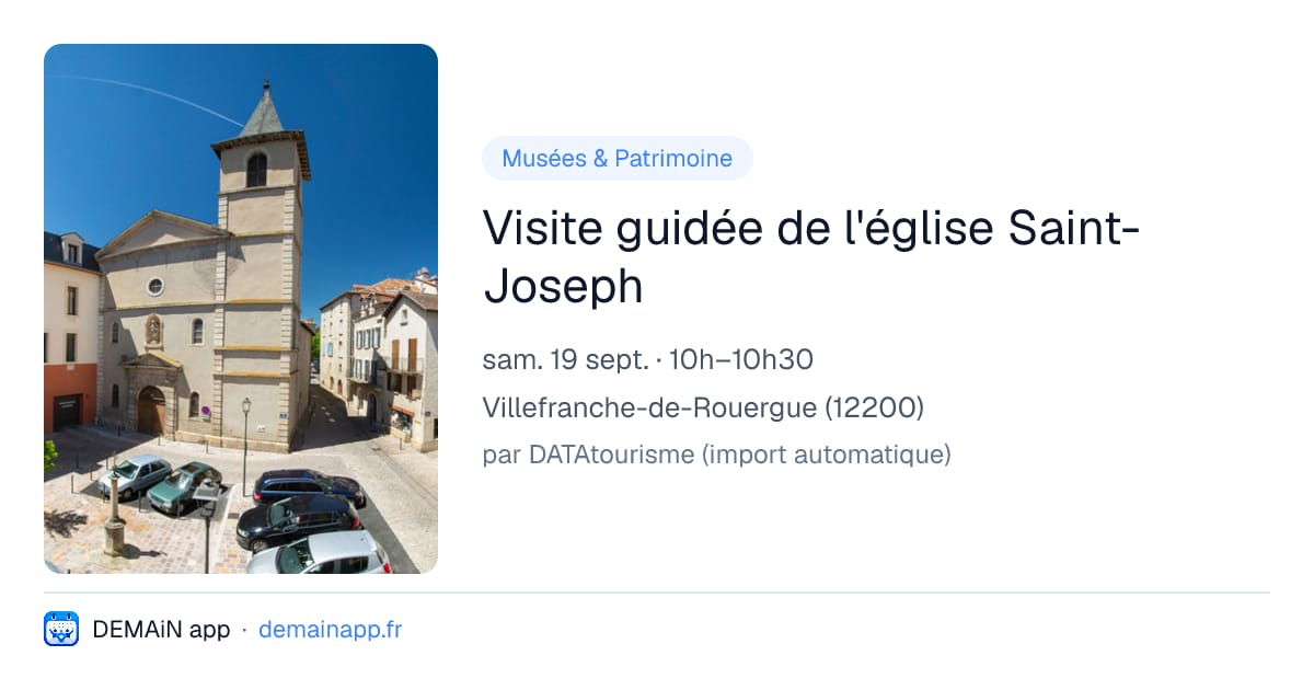 Visite guidée de l'église Saint-Joseph — Villefranche-de-Rouergue