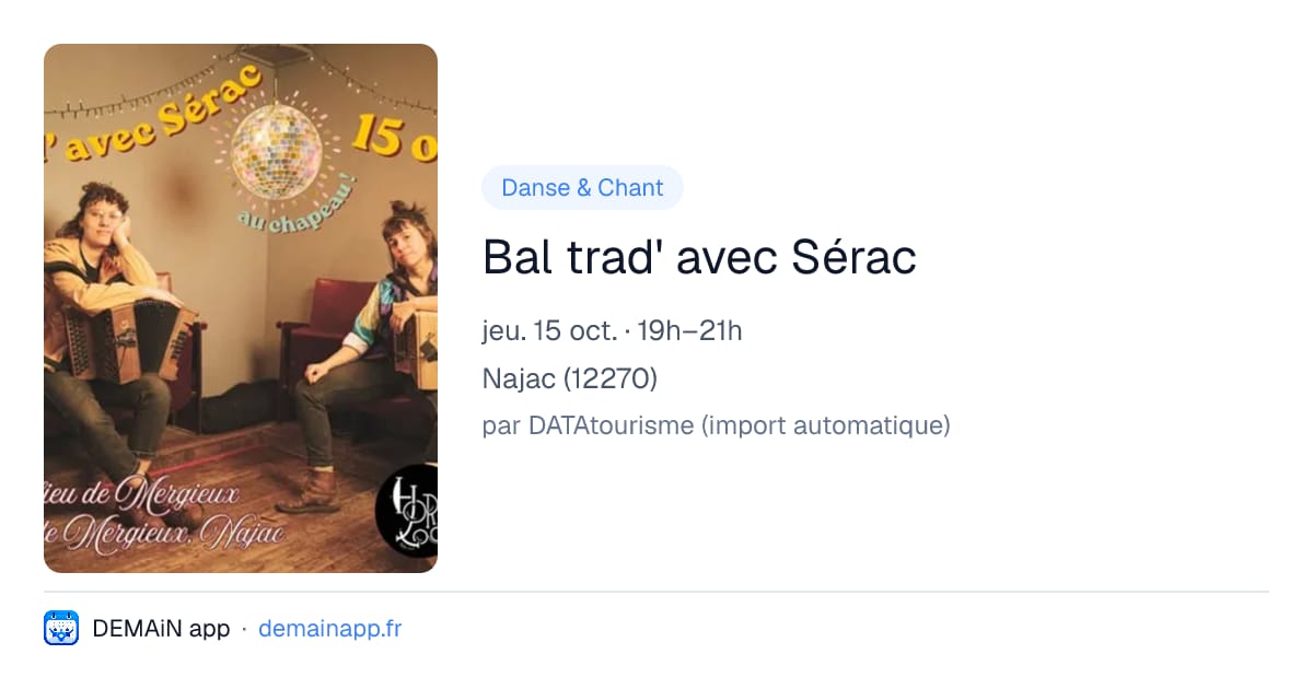 Bal trad' avec Sérac — Najac