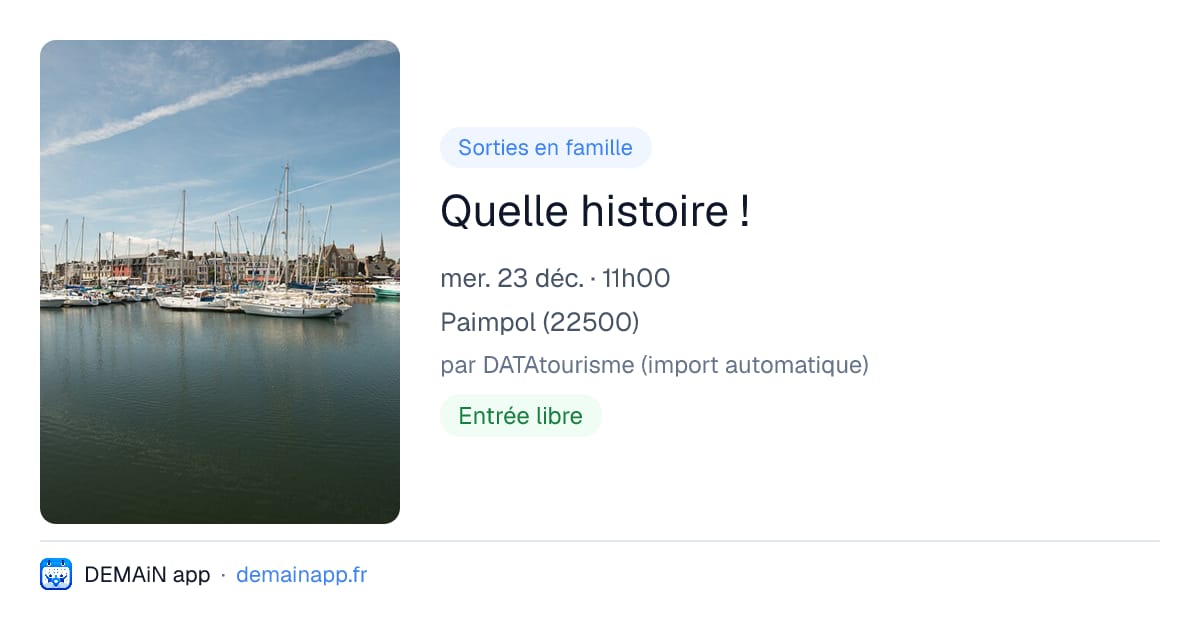 Quelle histoire ! — Paimpol
