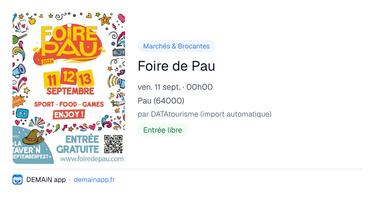 Foire de Pau — Pau