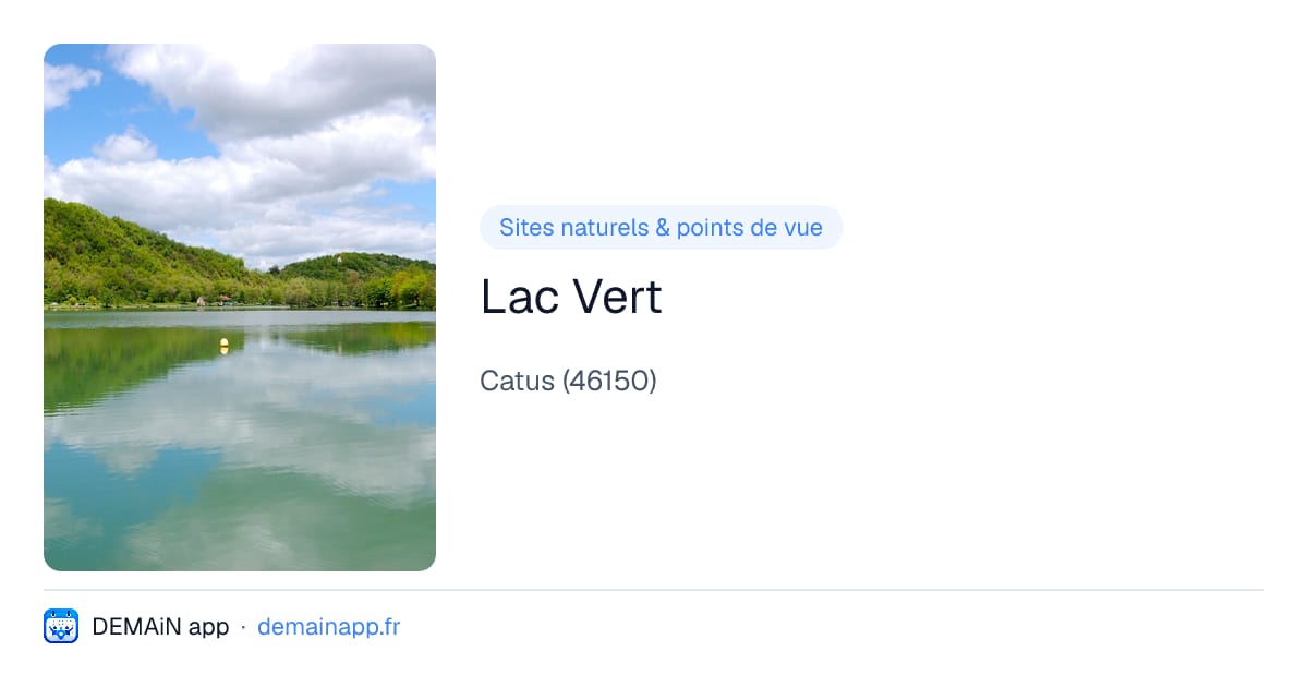 Lac Vert — Catus