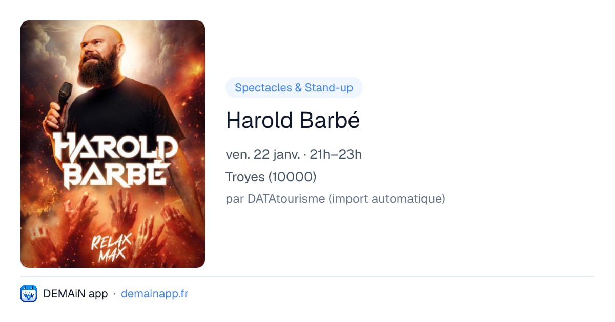 Harold Barbé — Troyes