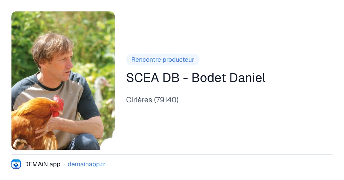 SCEA DB - Bodet Daniel — Cirières