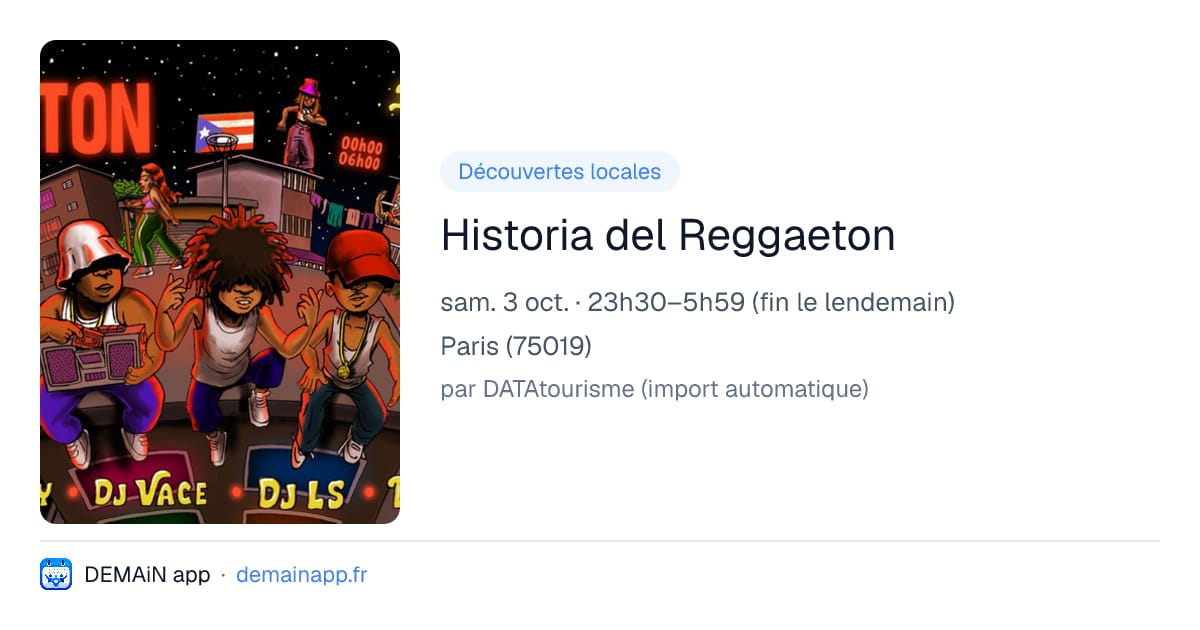 Historia del Reggaeton — Paris