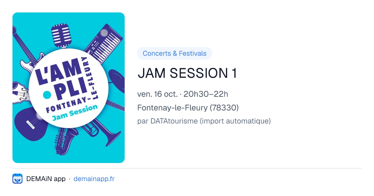 JAM SESSION 1 — Fontenay-le-Fleury