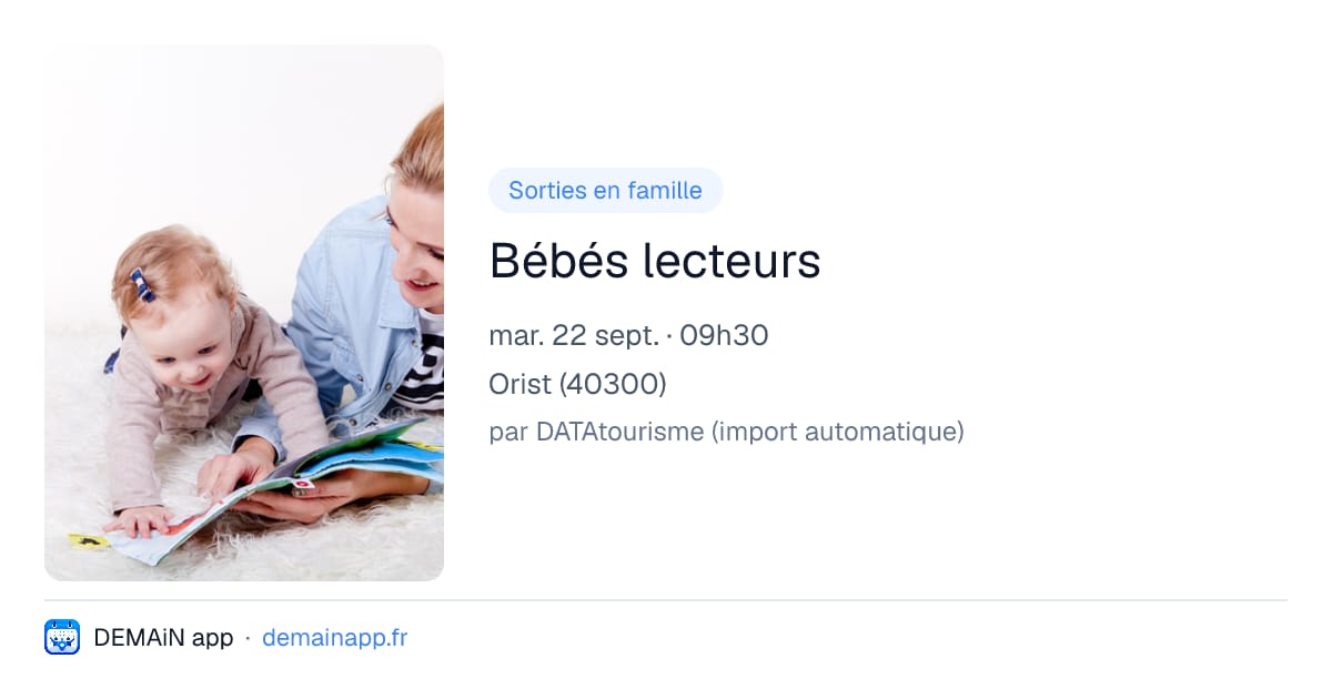 Bébés lecteurs — Orist