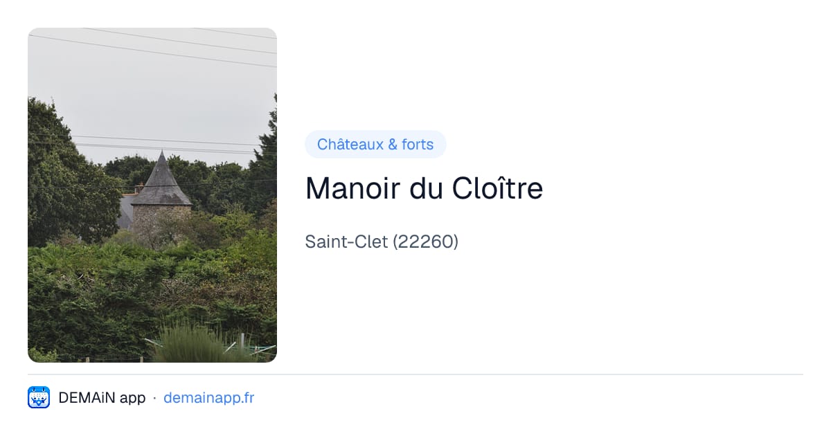 Manoir du Cloître — Saint-Clet