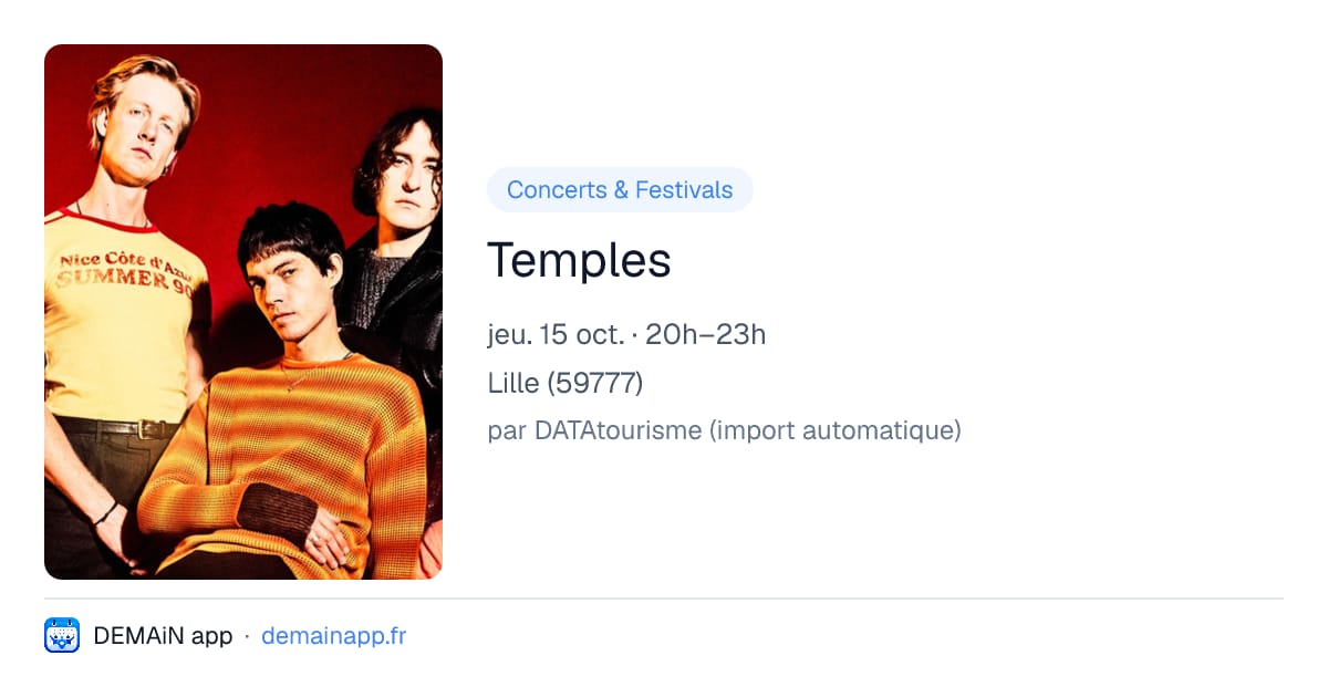 Temples — Lille