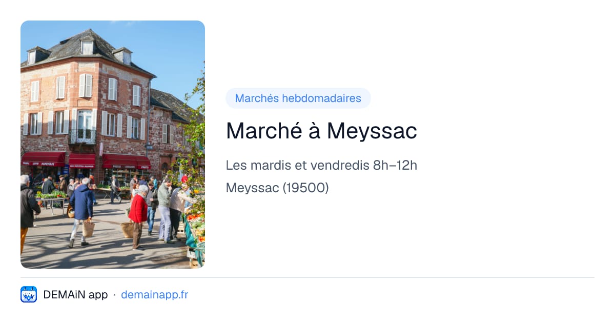 Marché à Meyssac — Meyssac