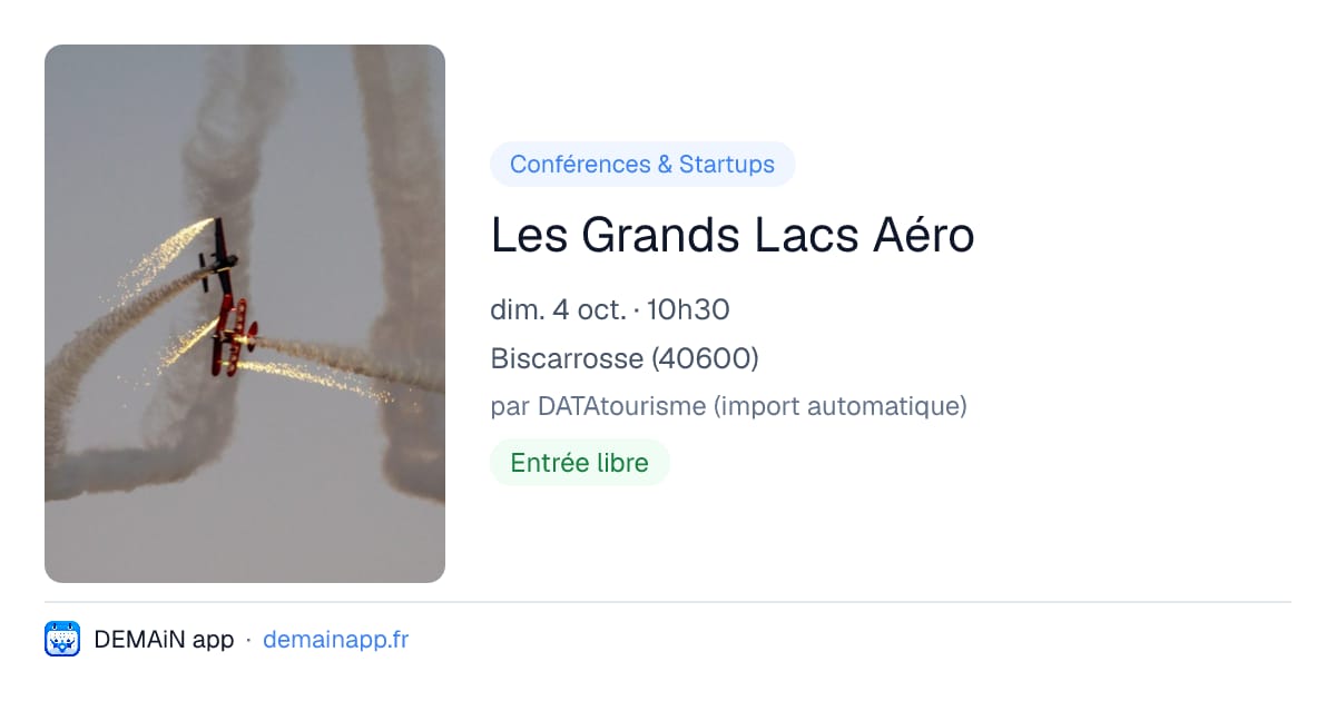 Les Grands Lacs Aéro — Biscarrosse