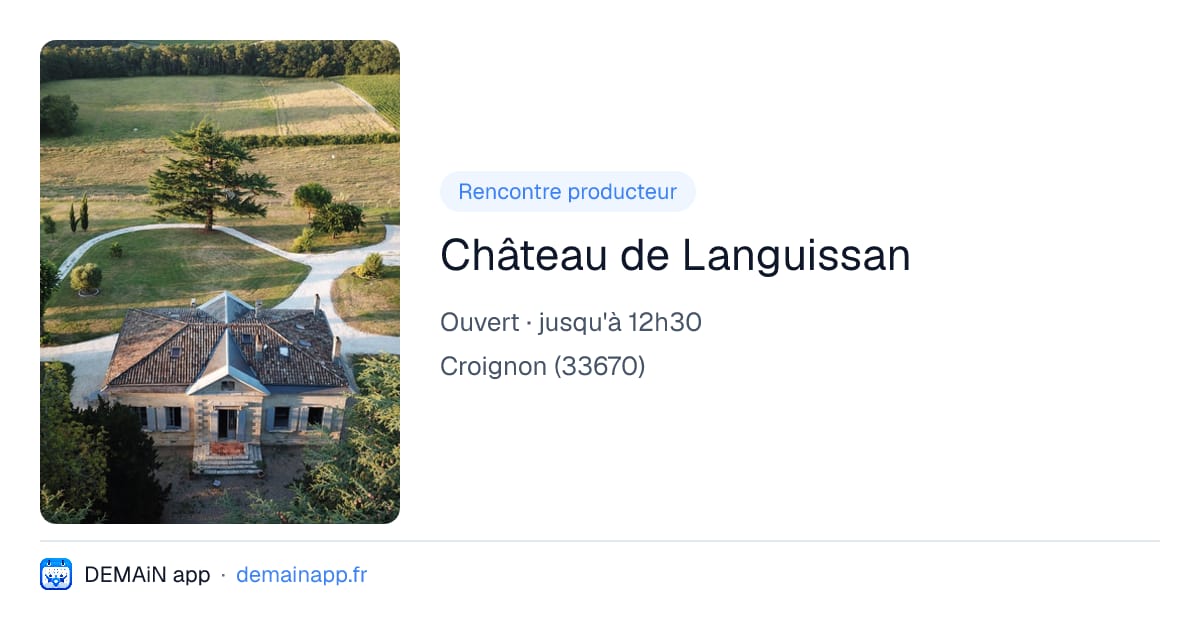 Château de Languissan — Croignon