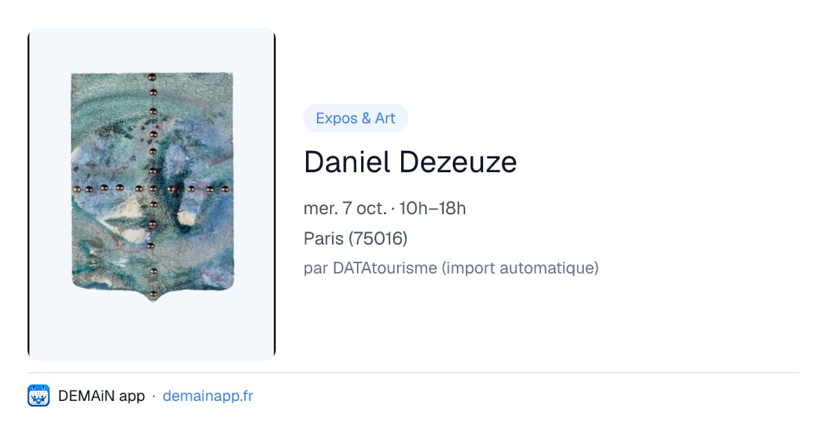 Daniel Dezeuze — Paris