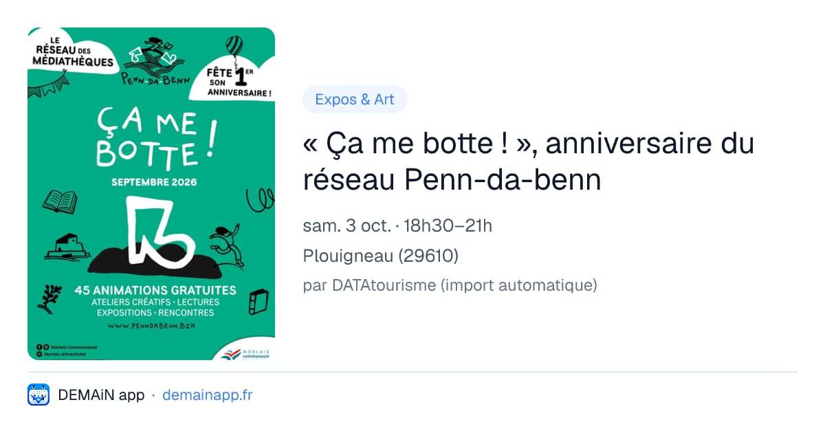 « Ça me botte ! », anniversaire du réseau Penn-da-benn — Plouigneau