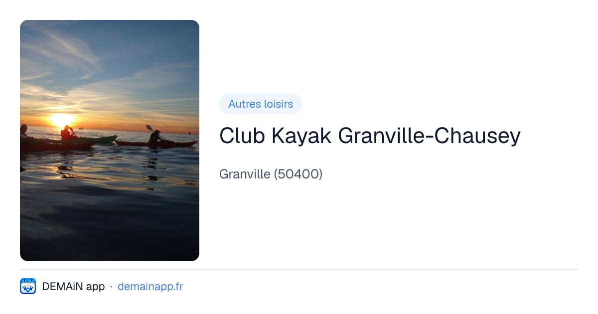 Club Kayak Granville-Chausey — Granville