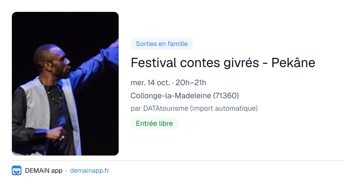 Festival contes givrés - Pekâne — Collonge-la-Madeleine
