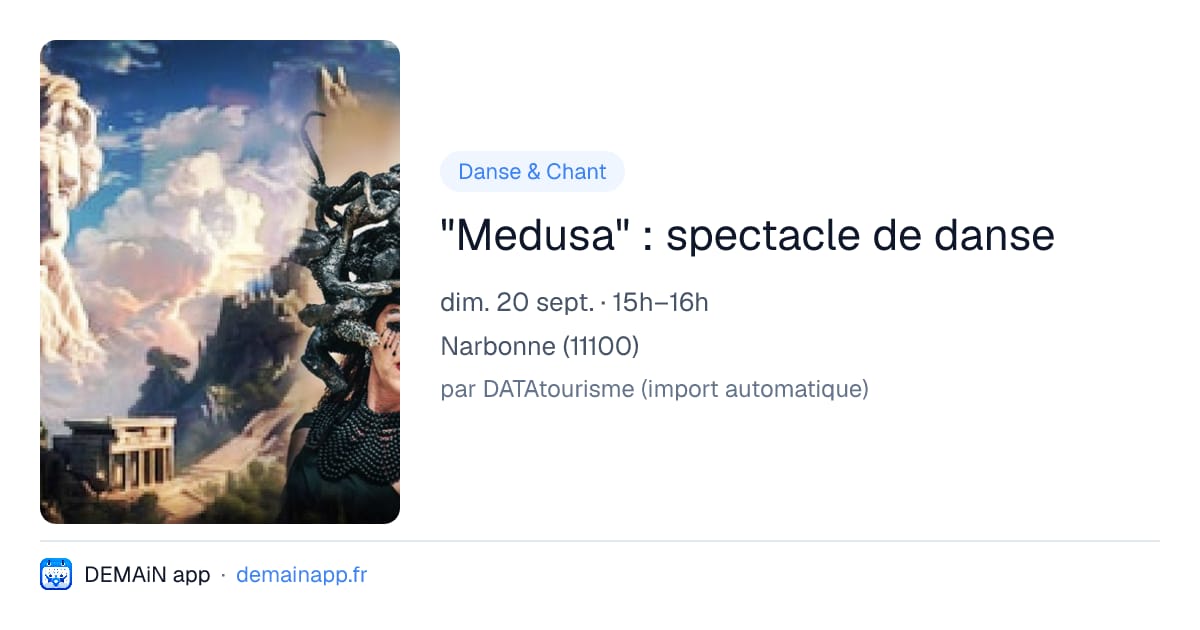 "Medusa" : spectacle de danse — Narbonne