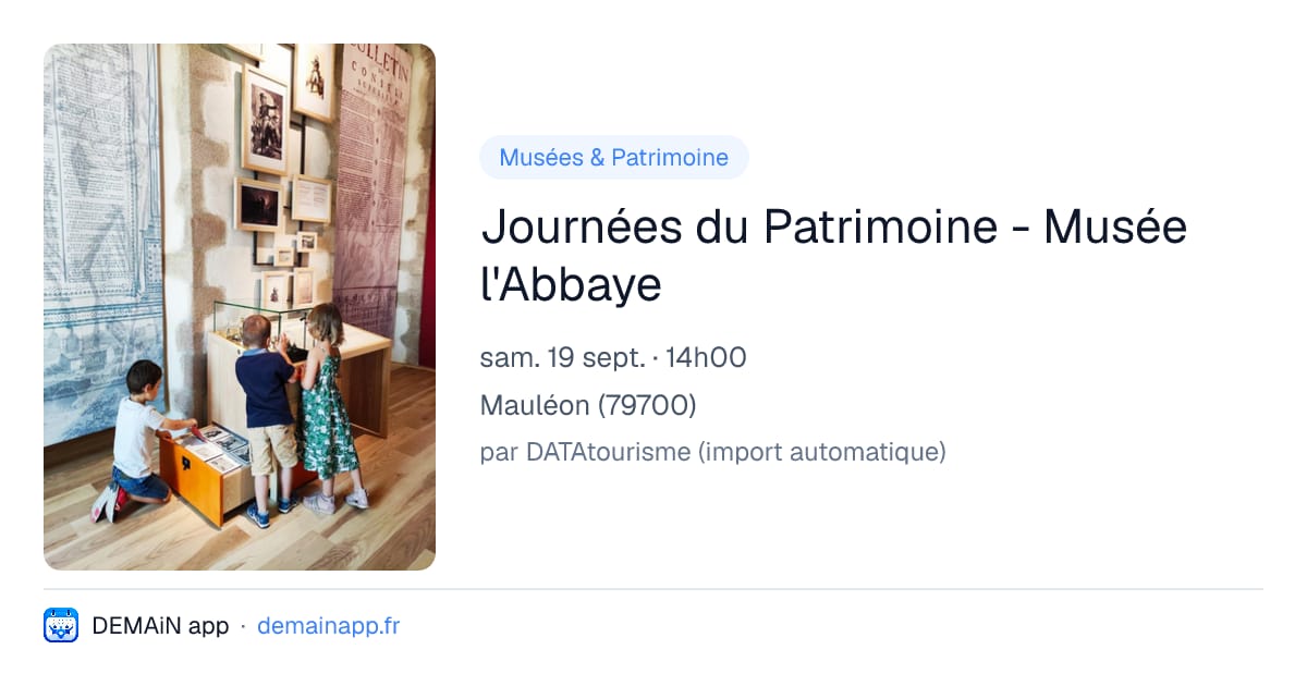Journées du Patrimoine - Musée l'Abbaye — Mauléon