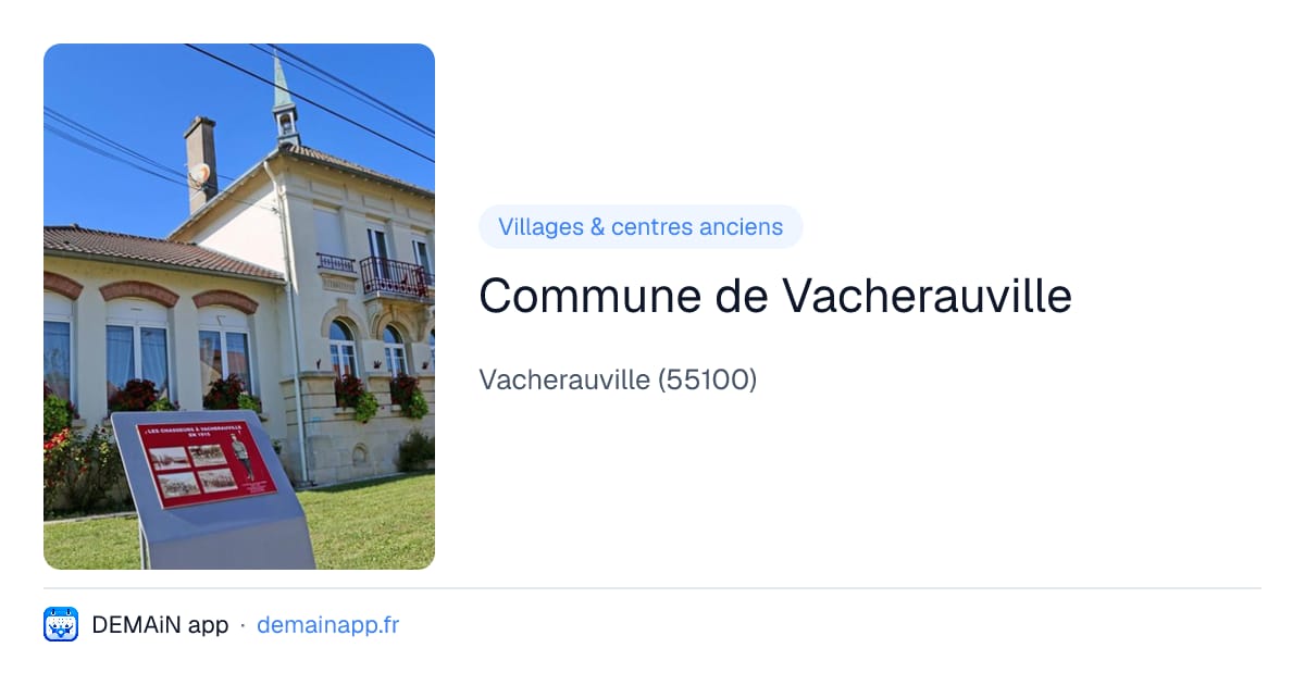 Commune de Vacherauville — Vacherauville