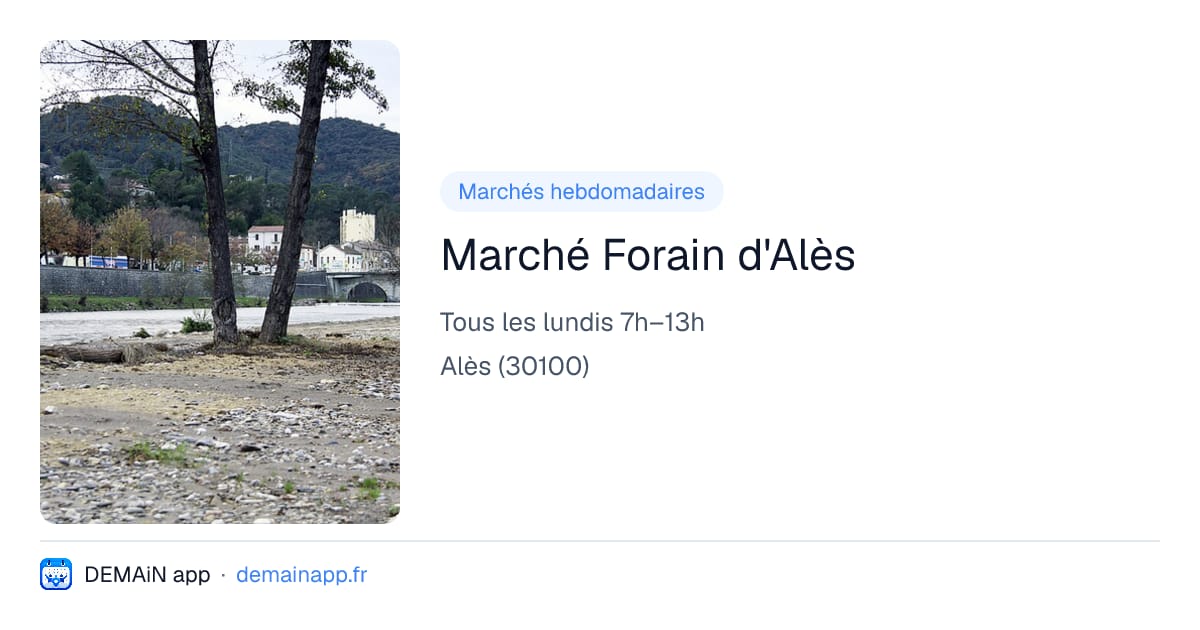 Marché Forain d'Alès — Alès